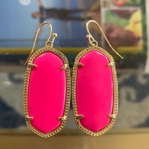 Kendra Scott Dani Drop Earrings in Bright Pink